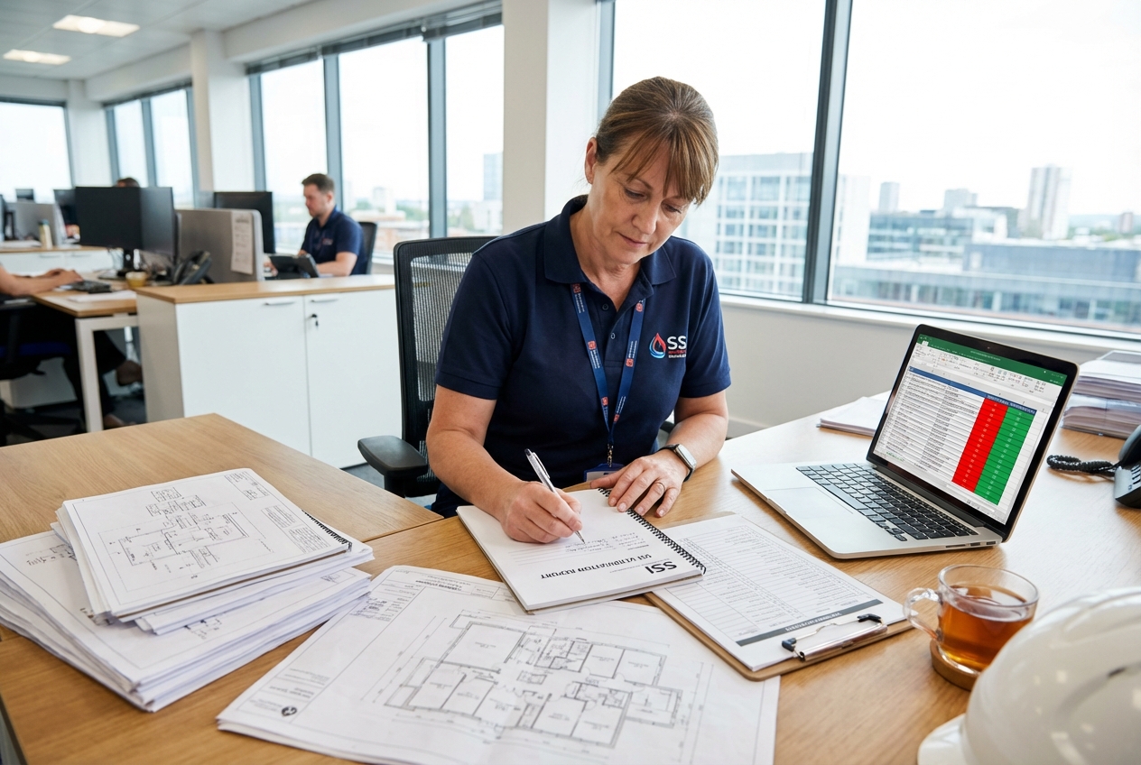 Rapport de vérification SSI : contenu, modèle et obligations 1 Alise SSI – Sécurité et Sérénité Assurée Alise Professionnel rédigeant un rapport de vérification SSI à son bureau