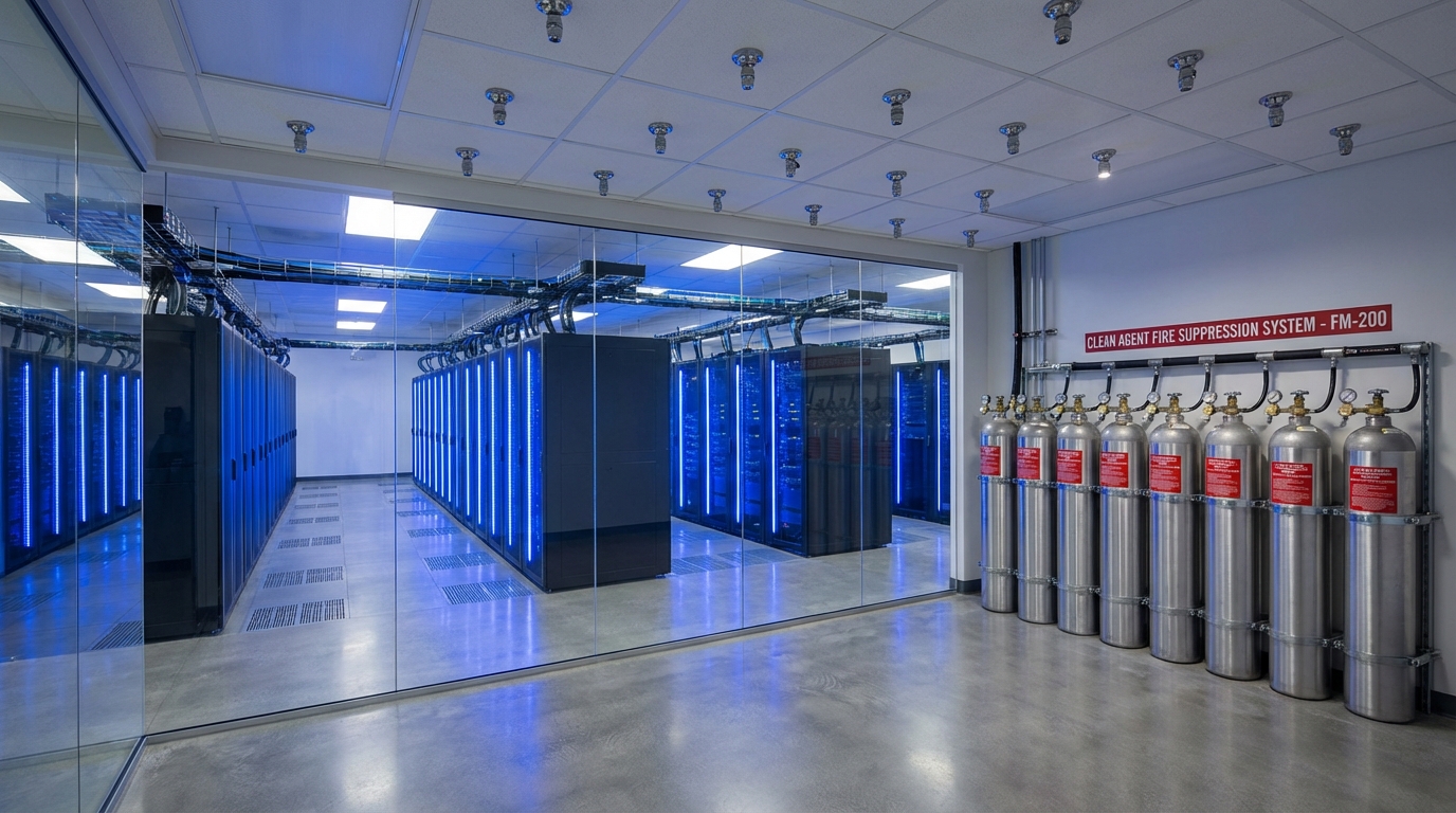 Extinction automatique gaz : quel agent extincteur choisir ? 4 Alise SSI – Sécurité et Sérénité Assurée Alise Système d’extinction automatique à gaz protégeant un datacenter