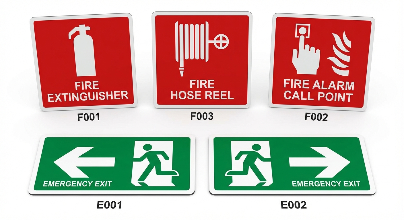 Consignes incendie selon la norme NF EN ISO 7010 : Protection et prévention pour tous 1 Sécurité et Sérénité Assurée Alise SSI Collection de panneaux ISO 7010 incendie et évacuation