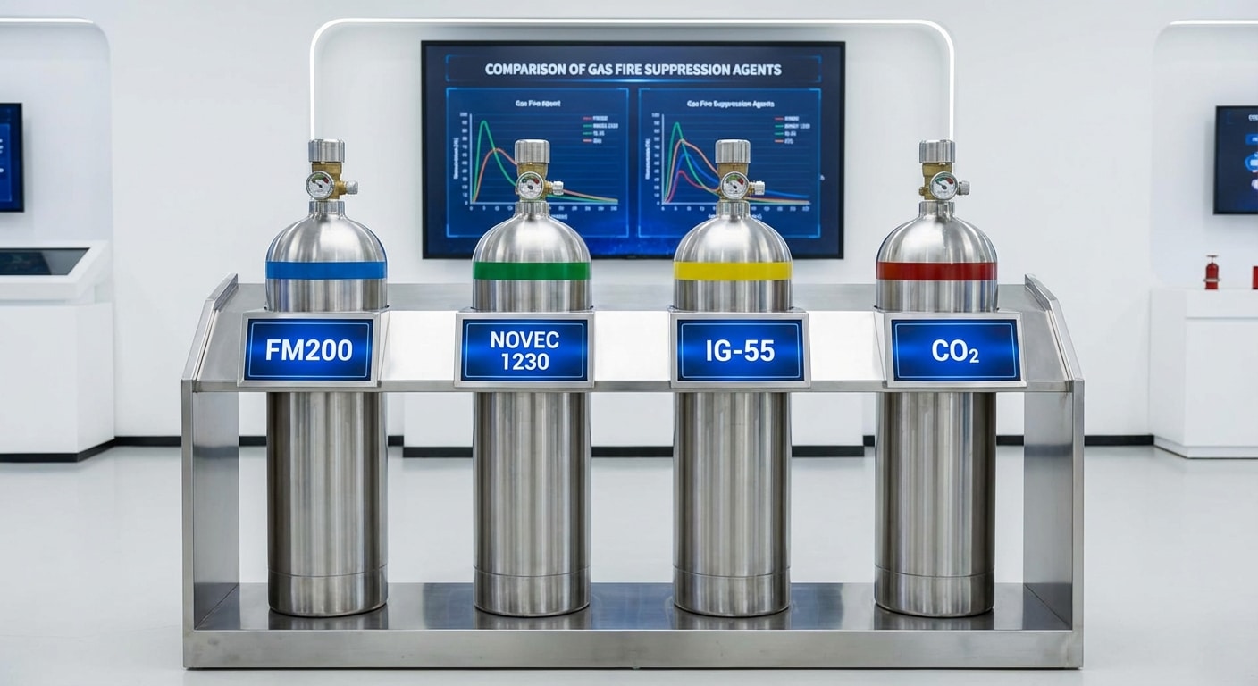 Normes IEAG : Choisir le bon système d’extinction à gaz 1 Sécurité et Sérénité Assurée Alise SSI Comparatif des agents extincteurs à gaz FM200 Novec IG-55 CO2
