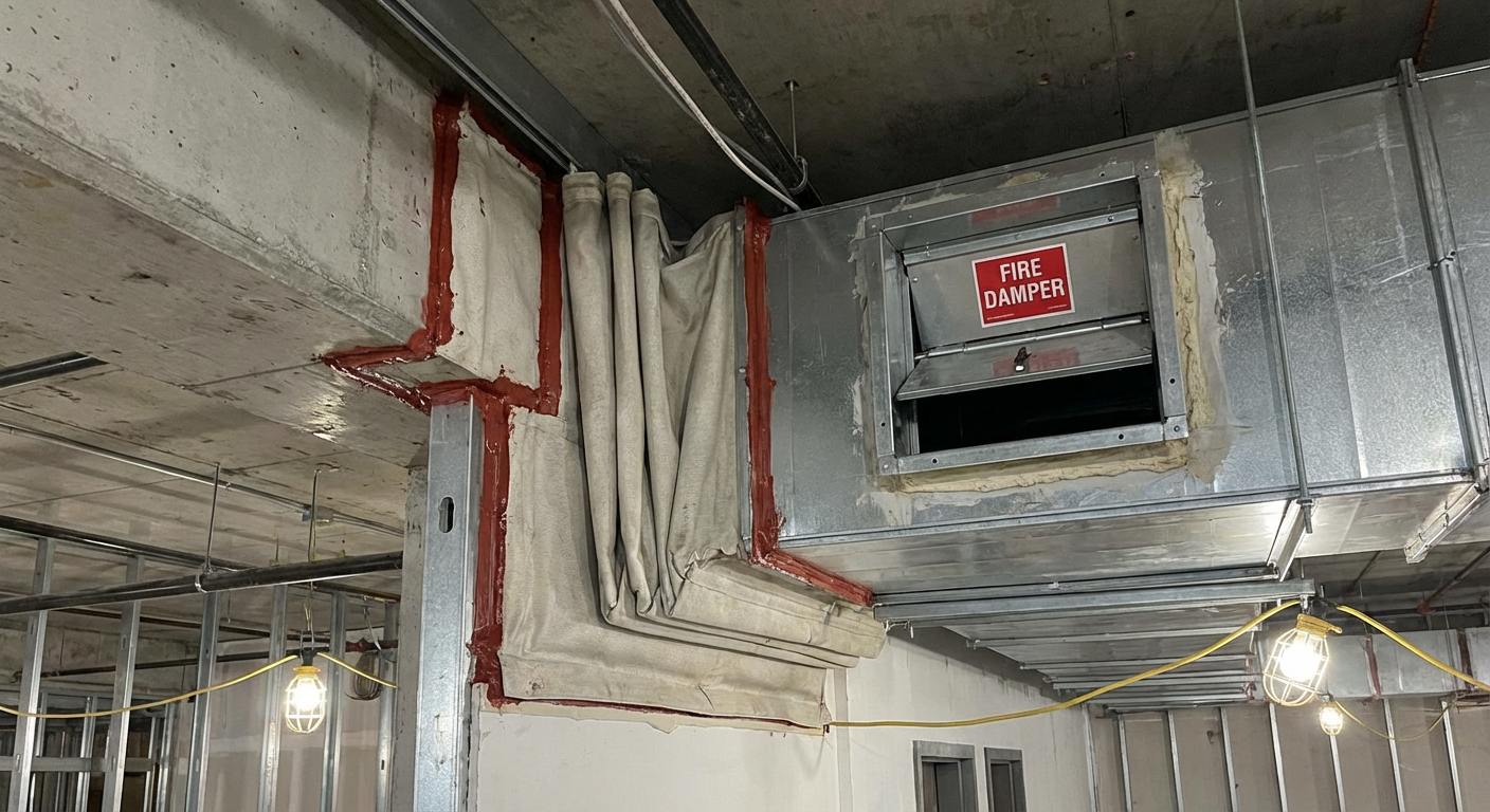 Mise en sécurité incendie d’un bâtiment : les 5 fonctions du SMSI 2 Alise SSI – Sécurité et Sérénité Assurée Alise Composants de compartimentage incendie : clapets coupe-feu et écrans de cantonnement