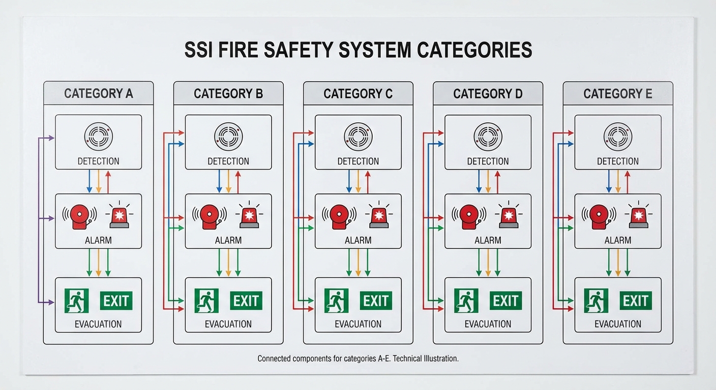 Les 5 catégories de SSI (A à E) : quel système pour votre ERP ? 1 Alise SSI – Sécurité et Sérénité Assurée Alise Schéma des catégories SSI de A à E