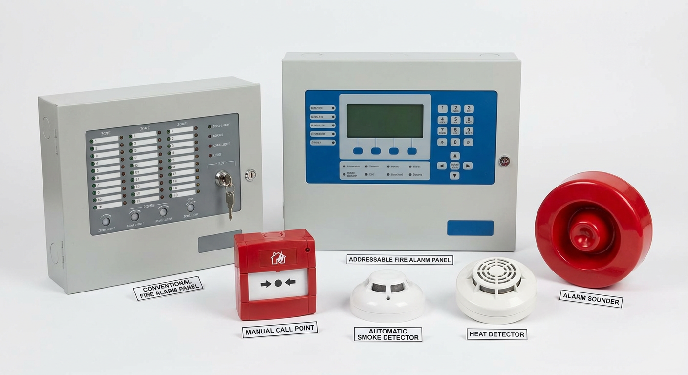 Differents types alarmes incendie ERP