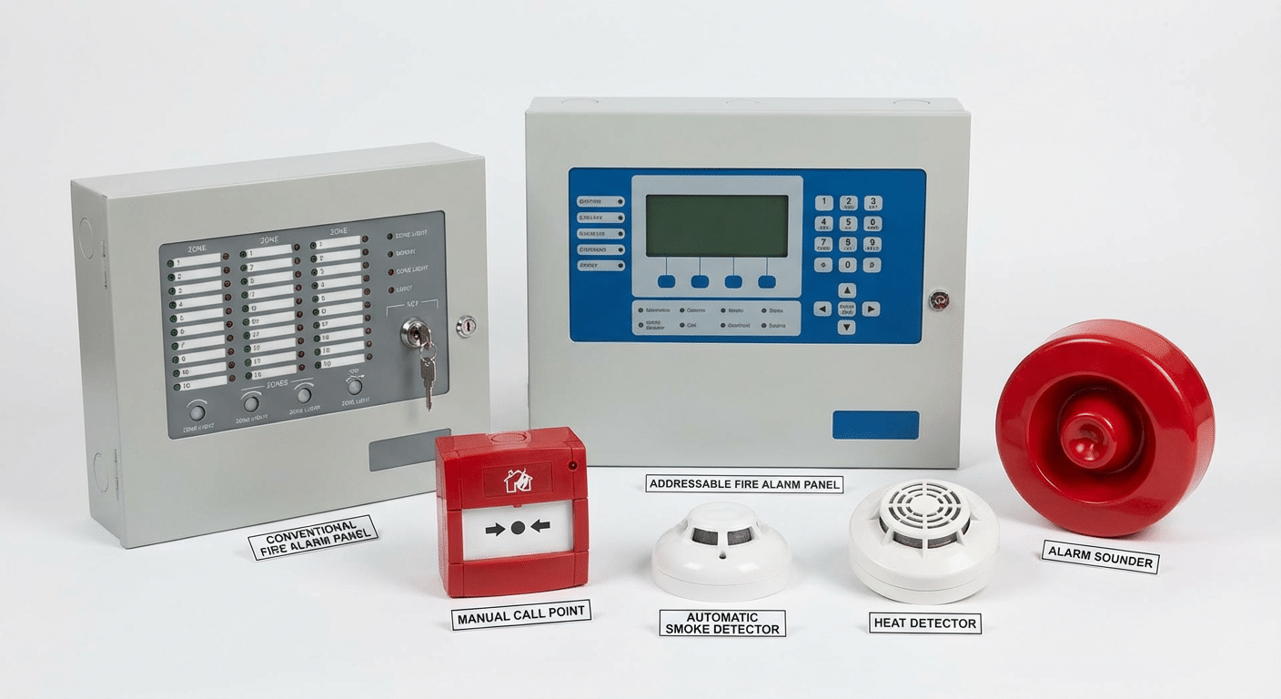 Differents types alarmes incendie ERP