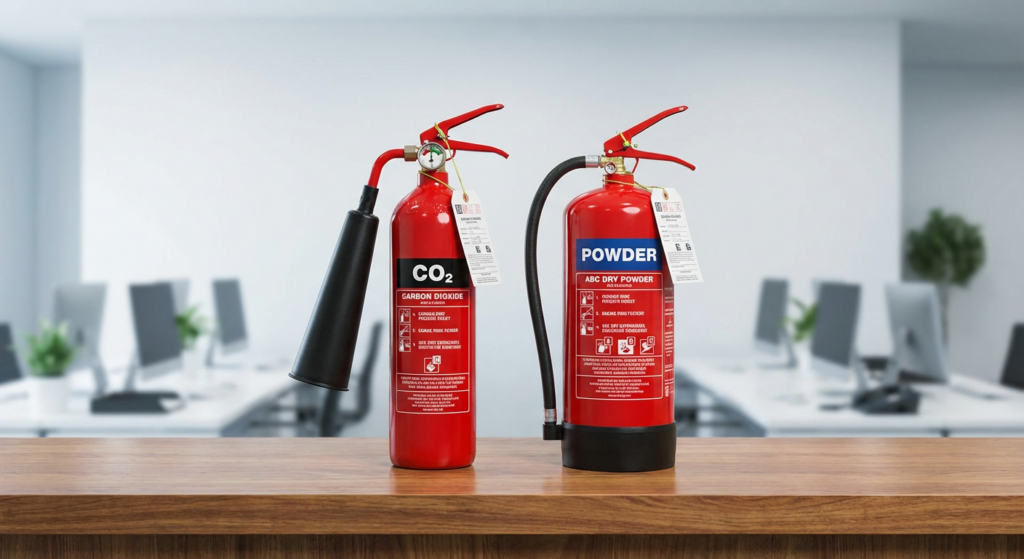 Extincteur CO2 ou poudre : lequel choisir pour votre entreprise ? 21 Alise SSI – Sécurité et Sérénité Assurée Alise Comparatif extincteur CO2 et extincteur poudre