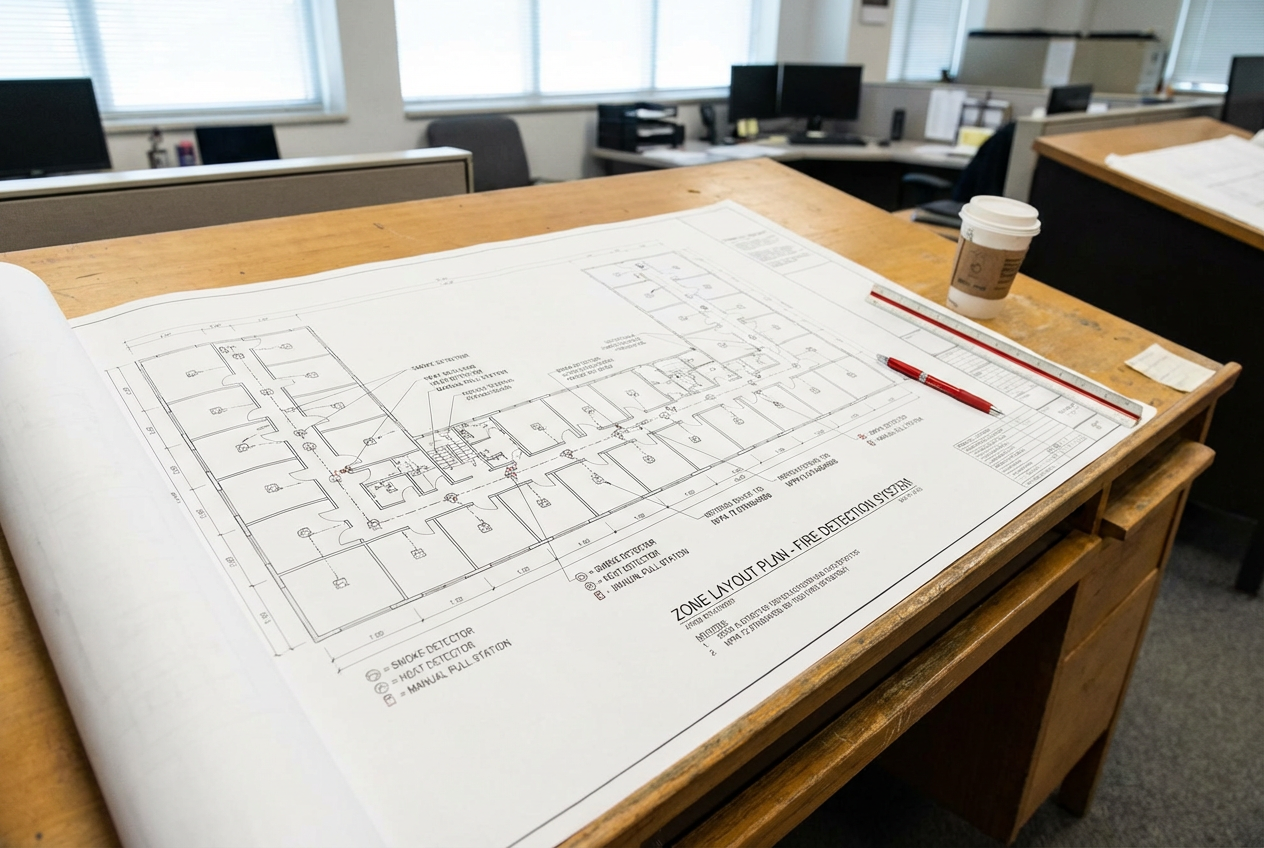 Norme NF S61-970 : exigences pour les systèmes de détection incendie 2 Alise SSI – Sécurité et Sérénité Assurée Alise Plan d implantation des detecteurs incendie selon la norme NF S61-970