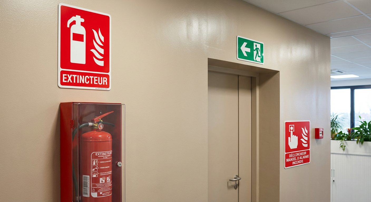 Pictogrammes de sécurité incendie norme ISO 7010