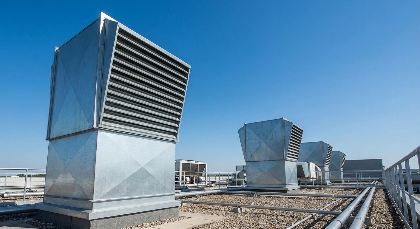 IT 246 désenfumage : comprendre l'instruction technique 4 Alise SSI – Sécurité et Sérénité Assurée Alise Exutoires de désenfumage installés sur la toiture d’un bâtiment commercial