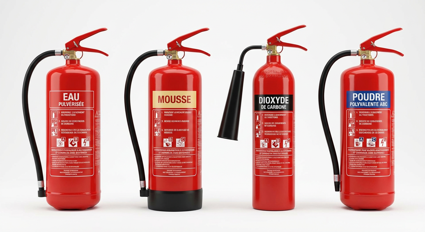 Comment identifier le symbole extincteur sur un plan et pourquoi est-ce important ? 1 Alise SSI – Sécurité et Sérénité Assurée Alise Differents types extincteurs avec pictogrammes et etiquettes