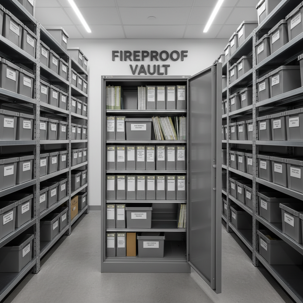 Registre de sécurité incendie : contenu obligatoire et modèle 2 Sécurité et Sérénité Assurée Alise SSI Archivage de registres de sécurité incendie dans une armoire ignifuge