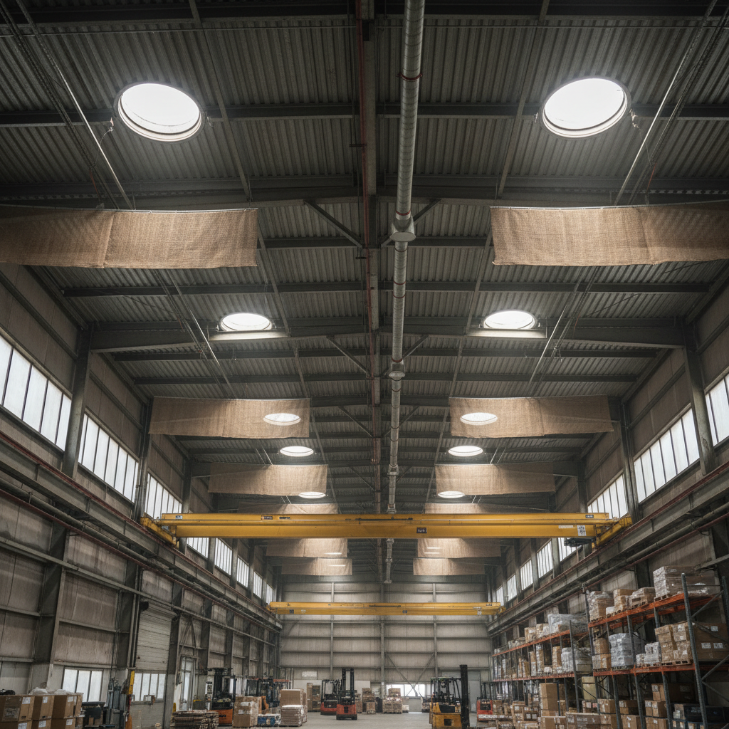 Exutoire de désenfumage : types, dimensions et réglementation 1 Alise SSI – Sécurité et Sérénité Assurée Alise Vue intérieure d'un entrepôt avec exutoires de désenfumage ouverts en toiture