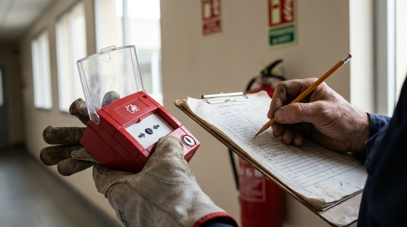 Vérification SSI : organisme agréé ou installateur, que choisir ? 1 Sécurité et Sérénité Assurée Alise SSI Contrôle d'un déclencheur manuel d'alarme lors d'une vérification SSI en ERP
